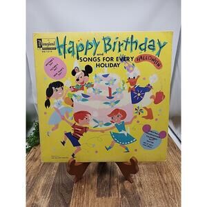 Vintage 1964 Disneyland Record Happy Birthday and dongs for Every Holiday DQ1214